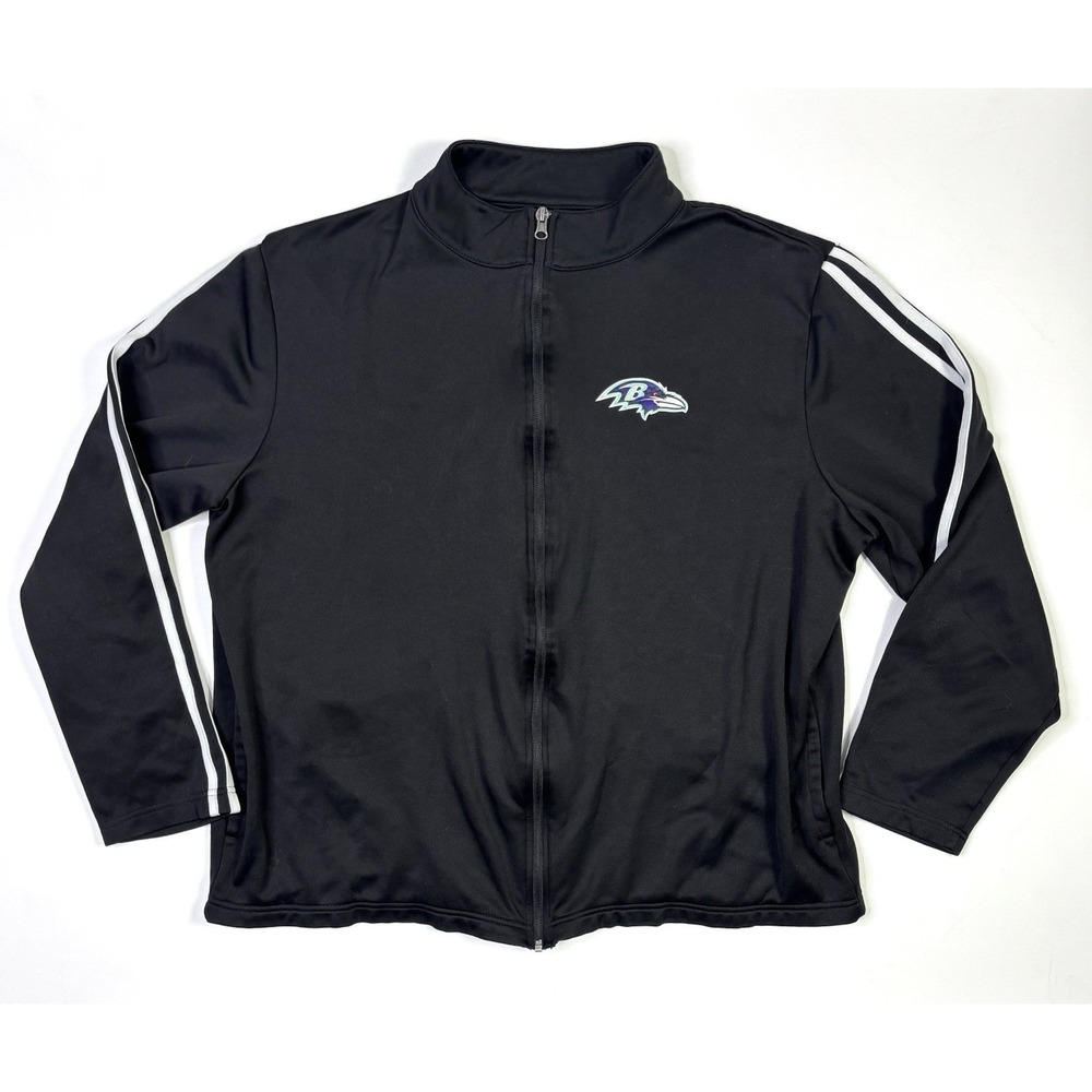 Baltimore Ravens Jacket Men's XL NFL Team Apparel Black Full Zip Football - Picture 1 of 9